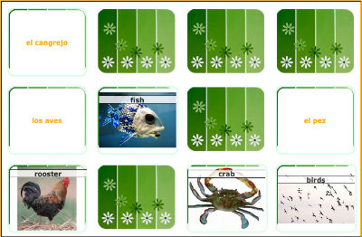 Spanish Memory Game